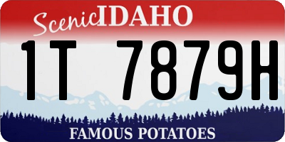 ID license plate 1T7879H