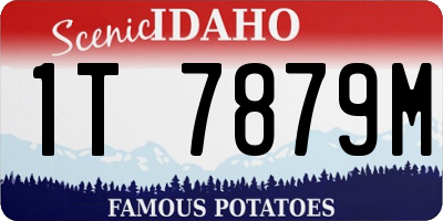 ID license plate 1T7879M