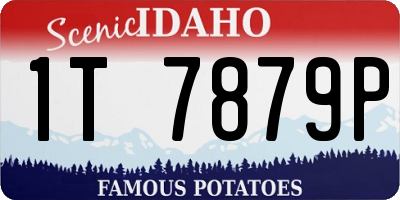 ID license plate 1T7879P