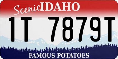 ID license plate 1T7879T