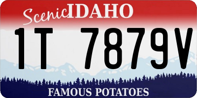 ID license plate 1T7879V