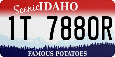 ID license plate 1T7880R