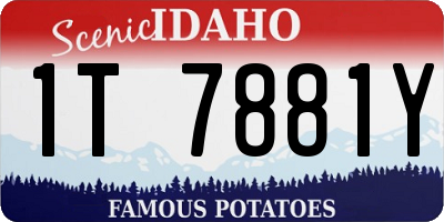 ID license plate 1T7881Y