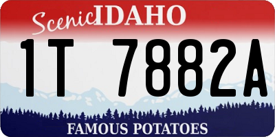 ID license plate 1T7882A