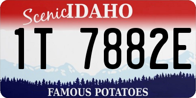 ID license plate 1T7882E