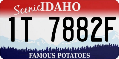 ID license plate 1T7882F
