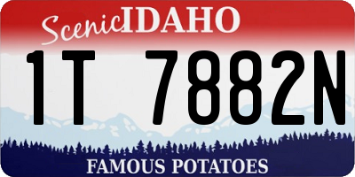 ID license plate 1T7882N