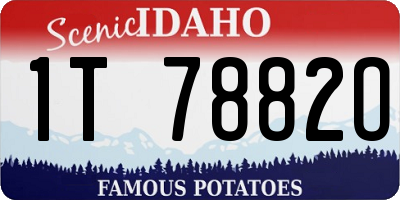 ID license plate 1T7882O