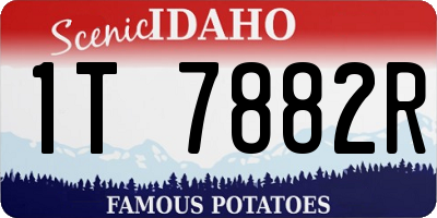 ID license plate 1T7882R