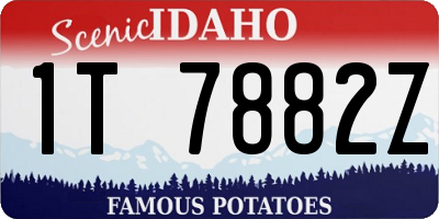 ID license plate 1T7882Z