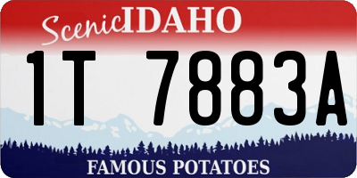 ID license plate 1T7883A