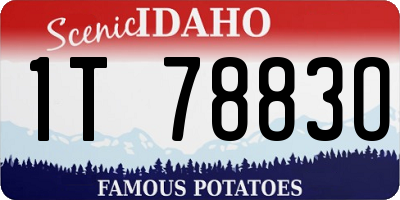 ID license plate 1T7883O