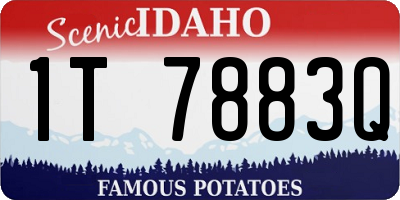 ID license plate 1T7883Q