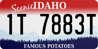 ID license plate 1T7883T