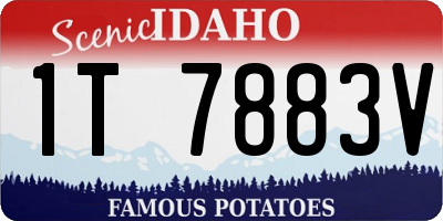 ID license plate 1T7883V