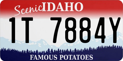 ID license plate 1T7884Y