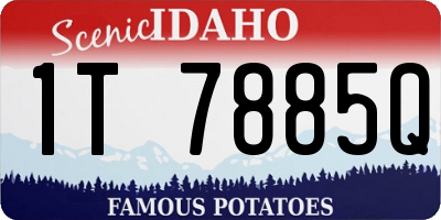 ID license plate 1T7885Q
