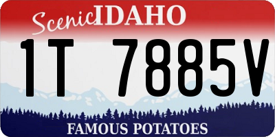 ID license plate 1T7885V