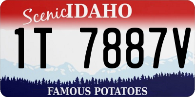 ID license plate 1T7887V