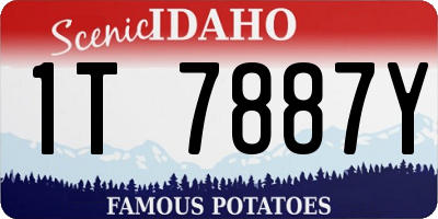 ID license plate 1T7887Y