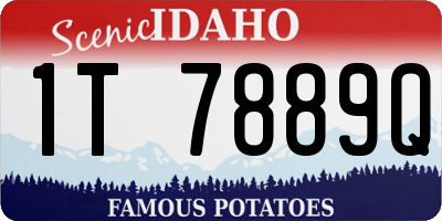 ID license plate 1T7889Q