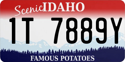 ID license plate 1T7889Y