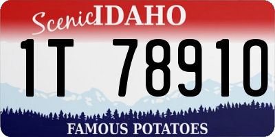 ID license plate 1T7891O