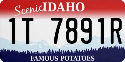 ID license plate 1T7891R