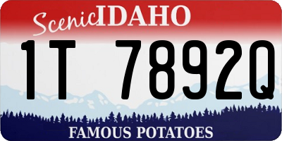 ID license plate 1T7892Q