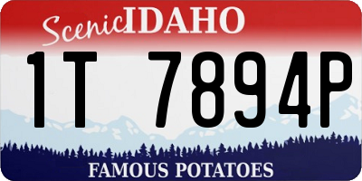 ID license plate 1T7894P