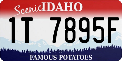 ID license plate 1T7895F