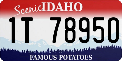 ID license plate 1T7895O