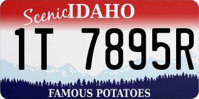 ID license plate 1T7895R