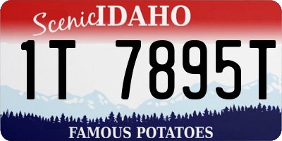 ID license plate 1T7895T