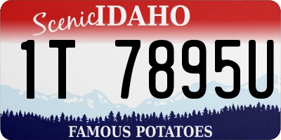 ID license plate 1T7895U