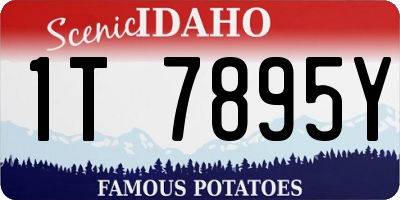 ID license plate 1T7895Y