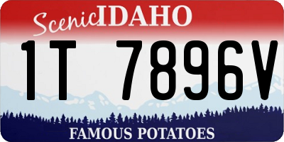 ID license plate 1T7896V