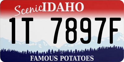 ID license plate 1T7897F
