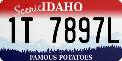 ID license plate 1T7897L