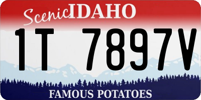 ID license plate 1T7897V