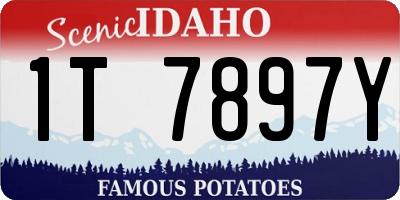 ID license plate 1T7897Y