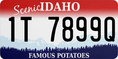 ID license plate 1T7899Q