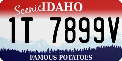 ID license plate 1T7899V
