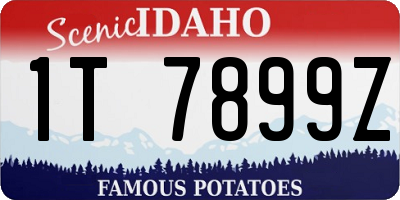ID license plate 1T7899Z