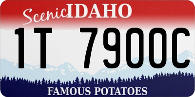 ID license plate 1T7900C