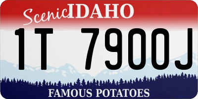 ID license plate 1T7900J