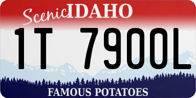 ID license plate 1T7900L