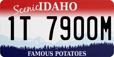 ID license plate 1T7900M