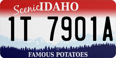 ID license plate 1T7901A