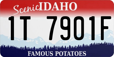 ID license plate 1T7901F